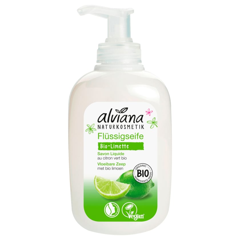 Alviana Flüssigseife Lemongras mit Bio-Limette 300ml